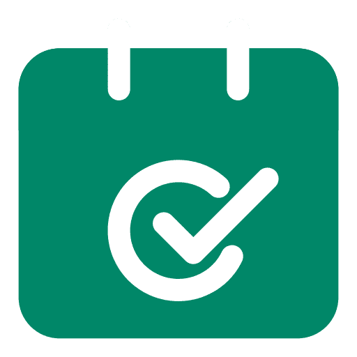 Flexible schedule calendar icon